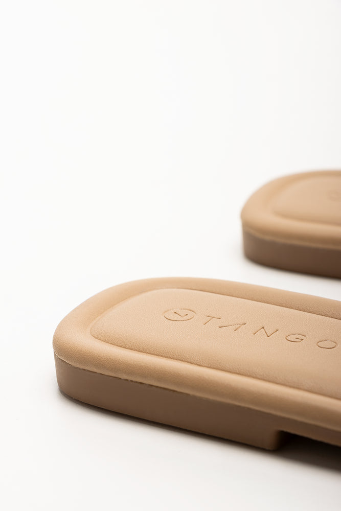 Puffy Linked Mule Sandals White (3)