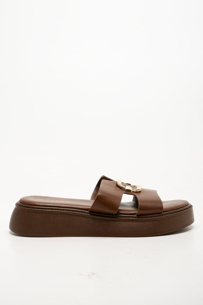 Platform Sandals Brown