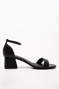 Block Heel Sandals Black