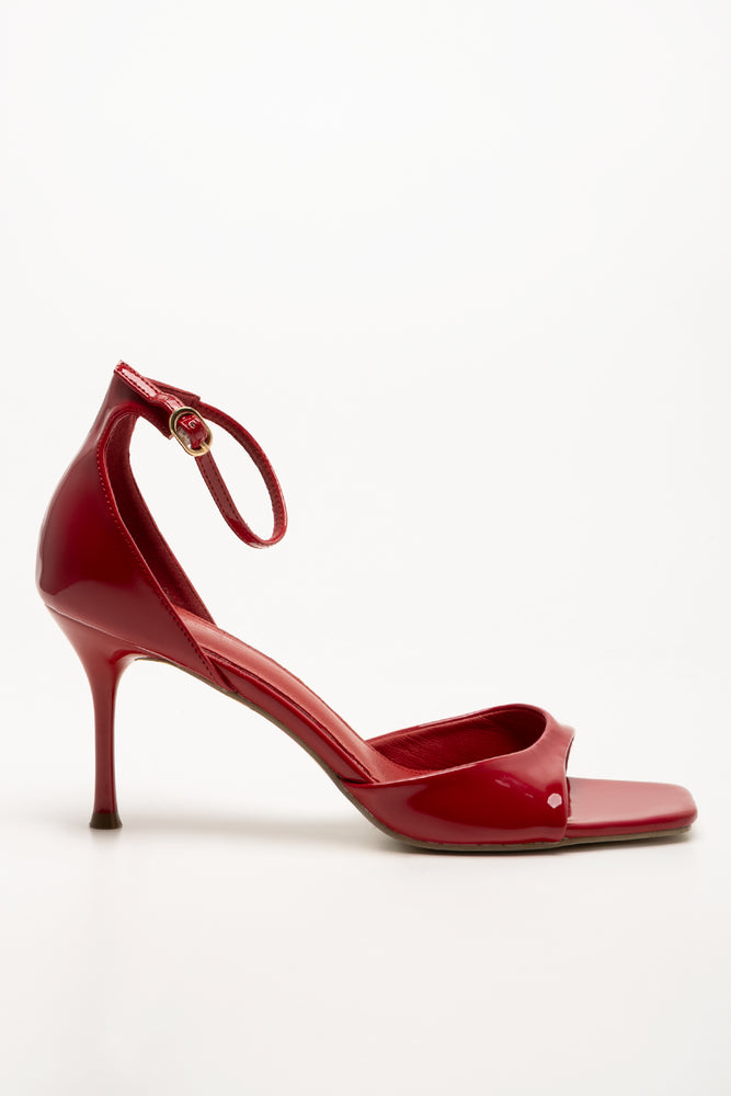 Patent Heels Red