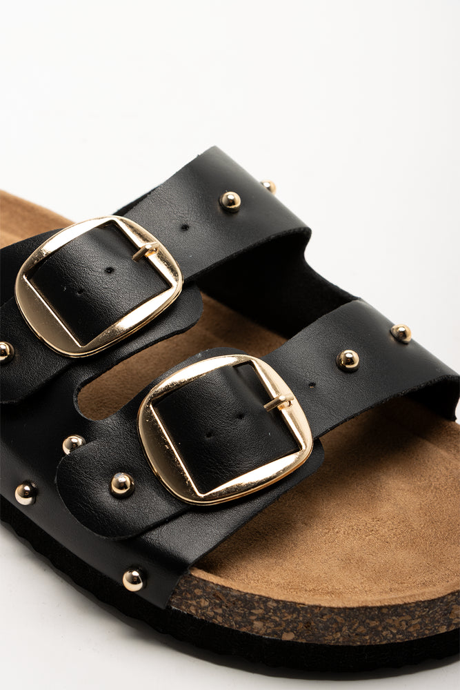 Studded Sandals Black (2)