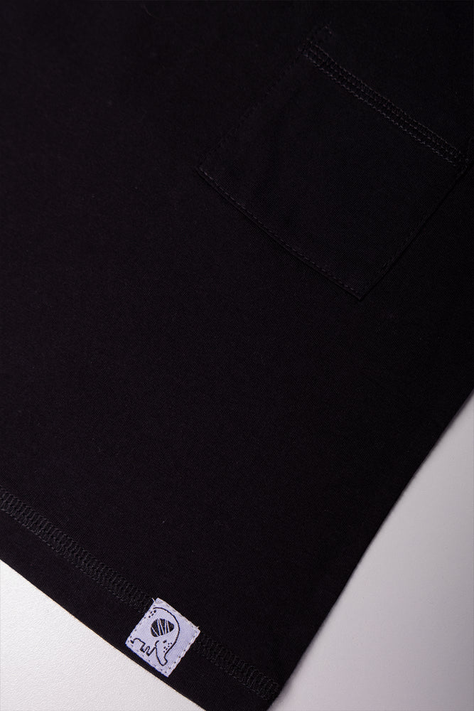 Boxy Fit Short Sleeve T-Shirt Black (2)