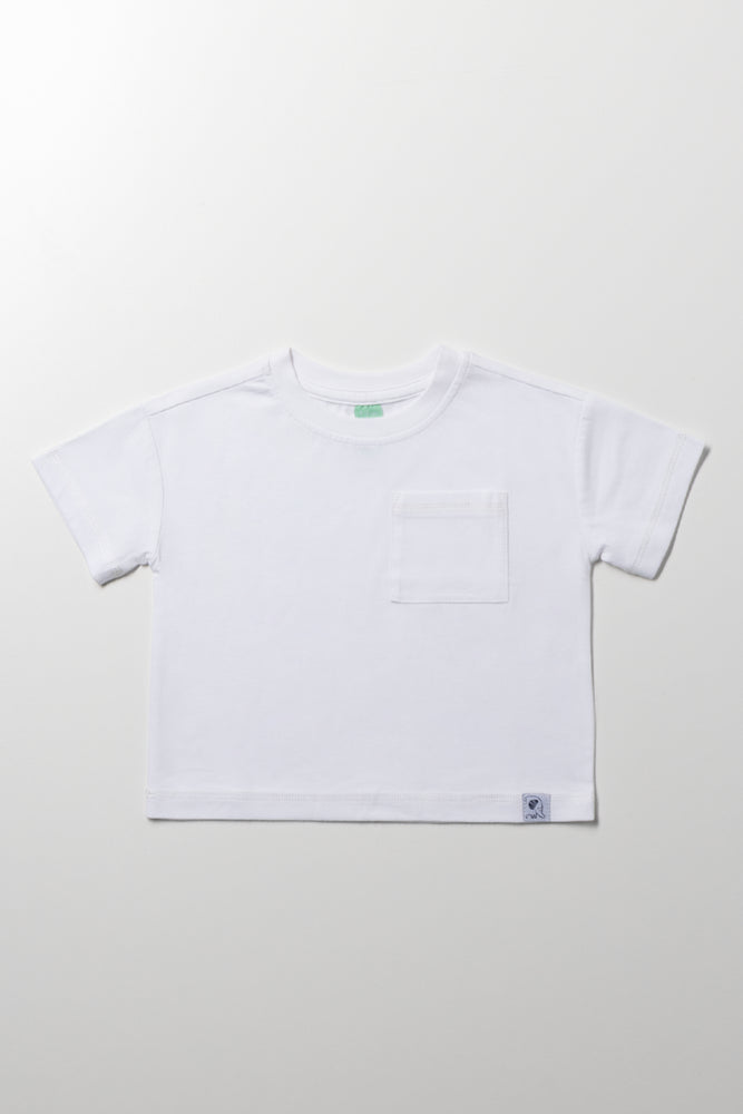 Boxy Fit Short Sleeve T-Shirt White