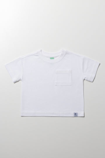 Boxy Fit Short Sleeve T-Shirt White