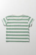 Later Gator Stripe Short Sleeve T-Shirt Green (2)