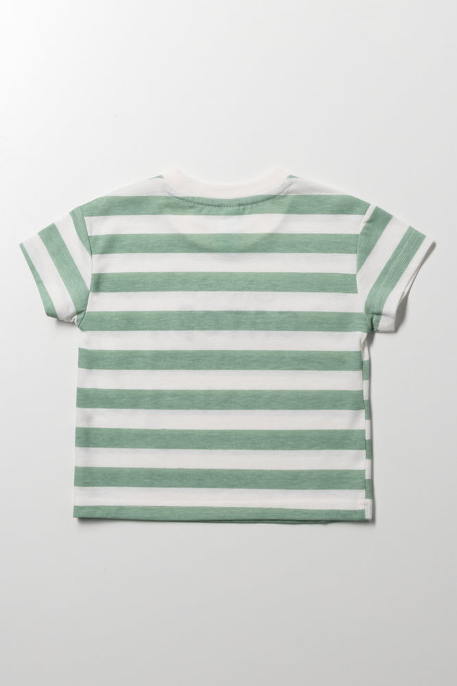 Later Gator Stripe Short Sleeve T-Shirt Green (2)