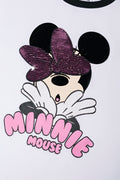 Minnie Mouse Bubble Skirt Set White (1)