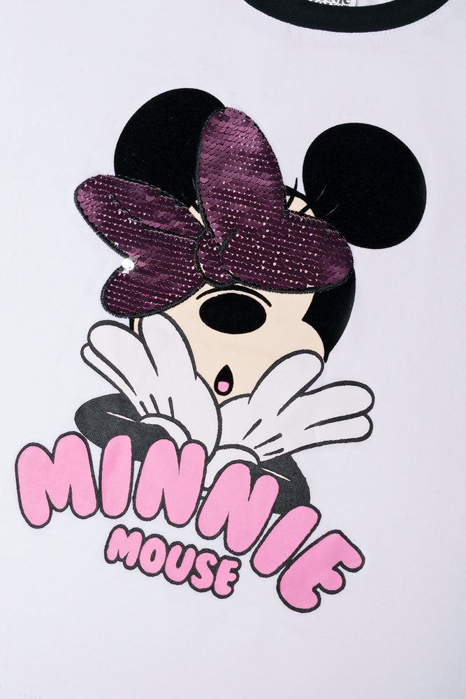 Minnie Mouse Bubble Skirt Set White (1)