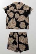 2 Piece Tropical Set Black (2)