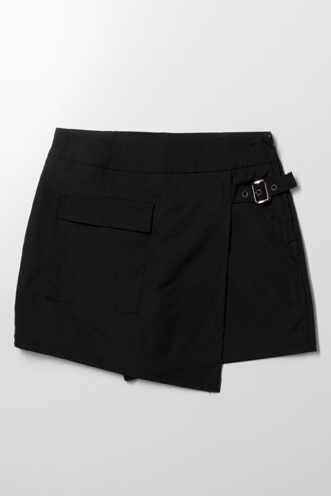 Cargo Skort Black