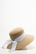 Narrow Brim Straw Hat Natural (1)