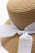 Narrow Brim Straw Hat Natural (2)