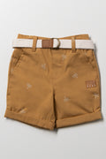 Palm Tree Chino Shorts Tan