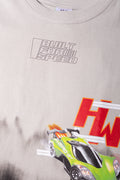 Hot Wheels Dip Dye Short Sleeve T-Shirt Grey (1)