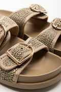 Double Buckle Sandal Natural (2)