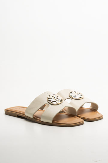 Mule Sandals Cream