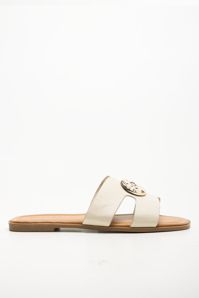 Mule Sandals Cream