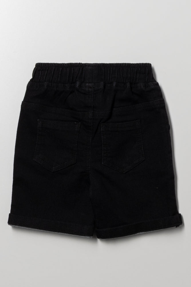 Denim Shorts Black (2)