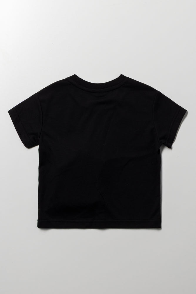 Short Sleeve T-Shirt Cross Body Bag Black (2)