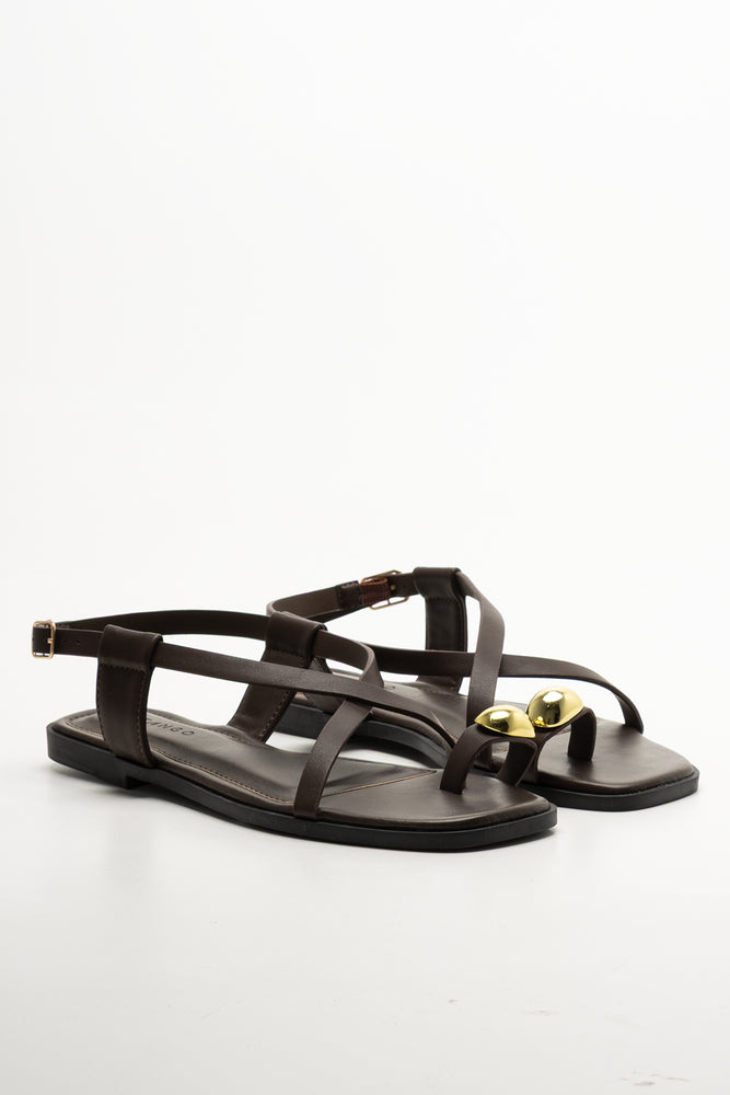 Toe Post Sandals Black