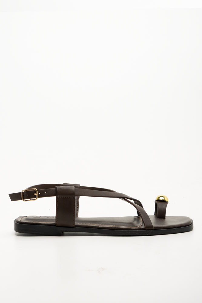 Toe Post Sandals Black
