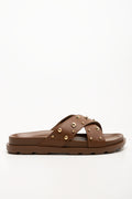 Cross Over Sandals Brown (1)