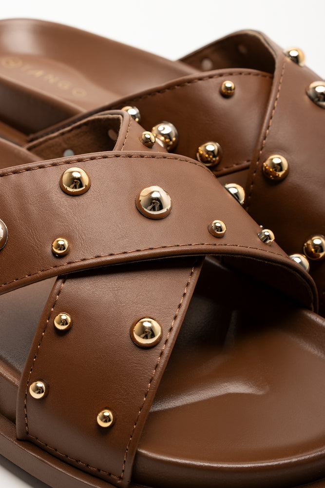 Cross Over Sandals Brown (2)
