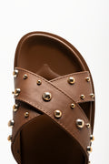 Cross Over Sandals Brown (4)