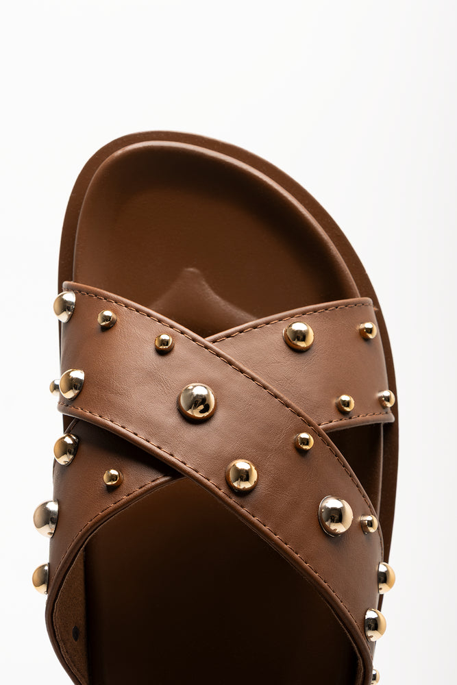Cross Over Sandals Brown (4)