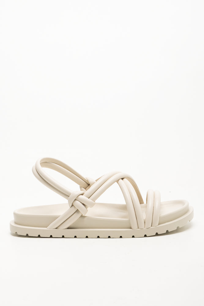 Padded Chunky Sandals White (1)