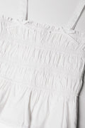 Strappy Ruched Top White (1)