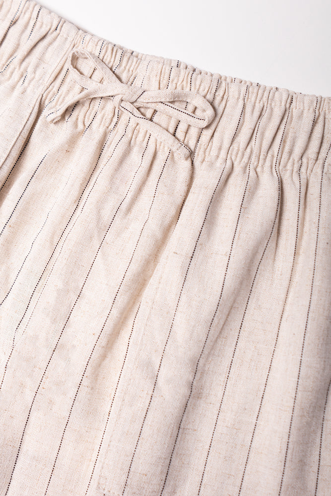 Stripe Shorts Natural