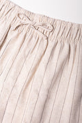 Stripe Shorts Natural (1)
