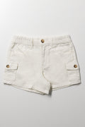 Denim Shorts Cream
