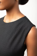 Textured Knit Maxi Dress Black (3)