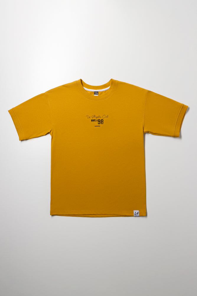 Boxy Short Sleeve T-Shirt Yellow | Tops & T-Shirts | Ackermans