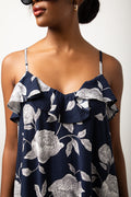 Floral Maxi Dress Navy (3)