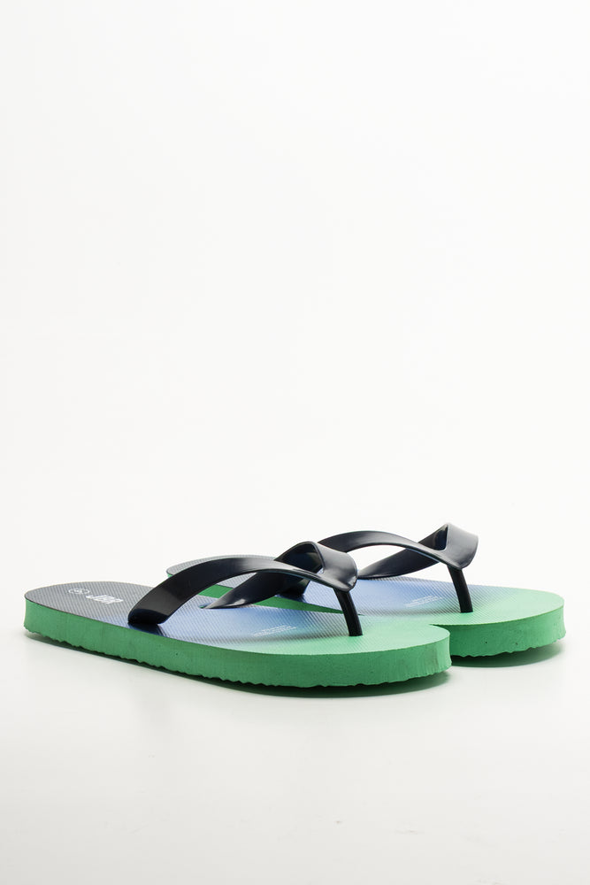 Ombre Flip Flop Blue And Green