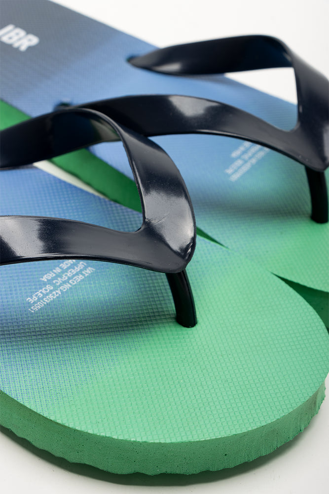 Ombre Flip Flop Blue And Green (2)