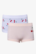 2 Pack Cherry Seamfree Panties White And Peach