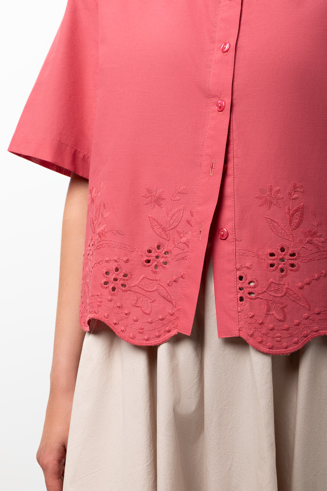 Ballerina Sleeve Shirt Rose Pink (3)