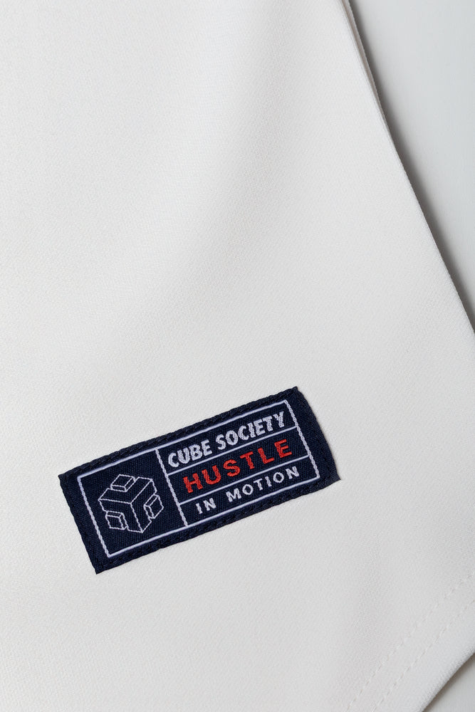 Button Through Baseball Shirt White (2)