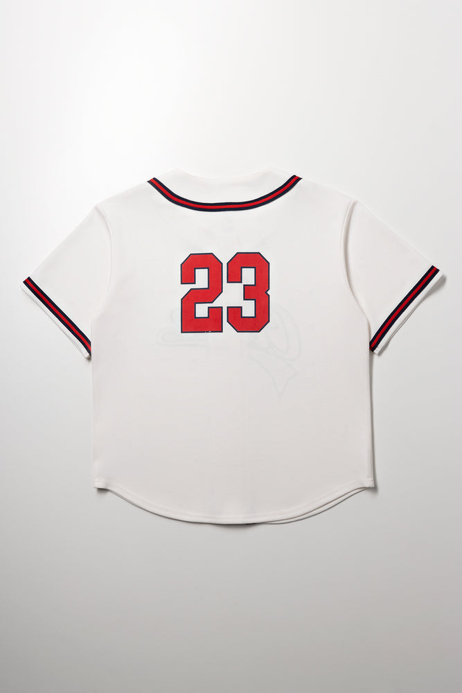 Button Through Baseball Shirt White (3)