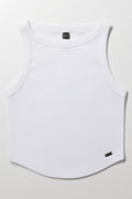 Rib Vest White