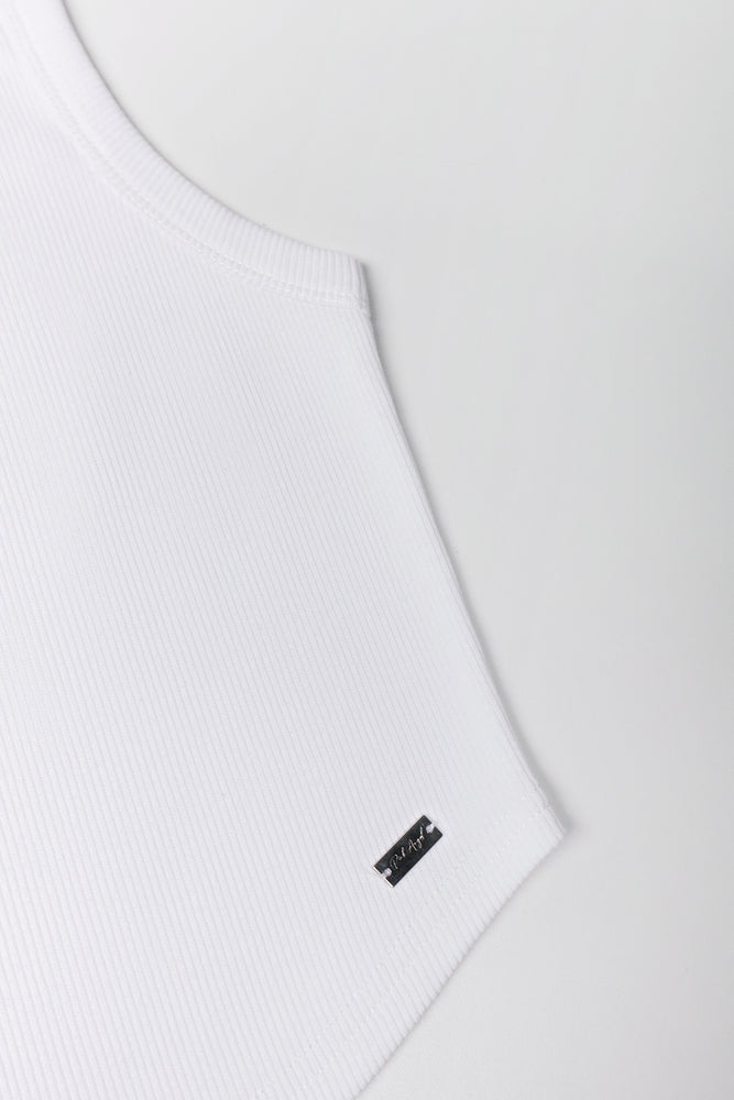Rib Vest White (1)