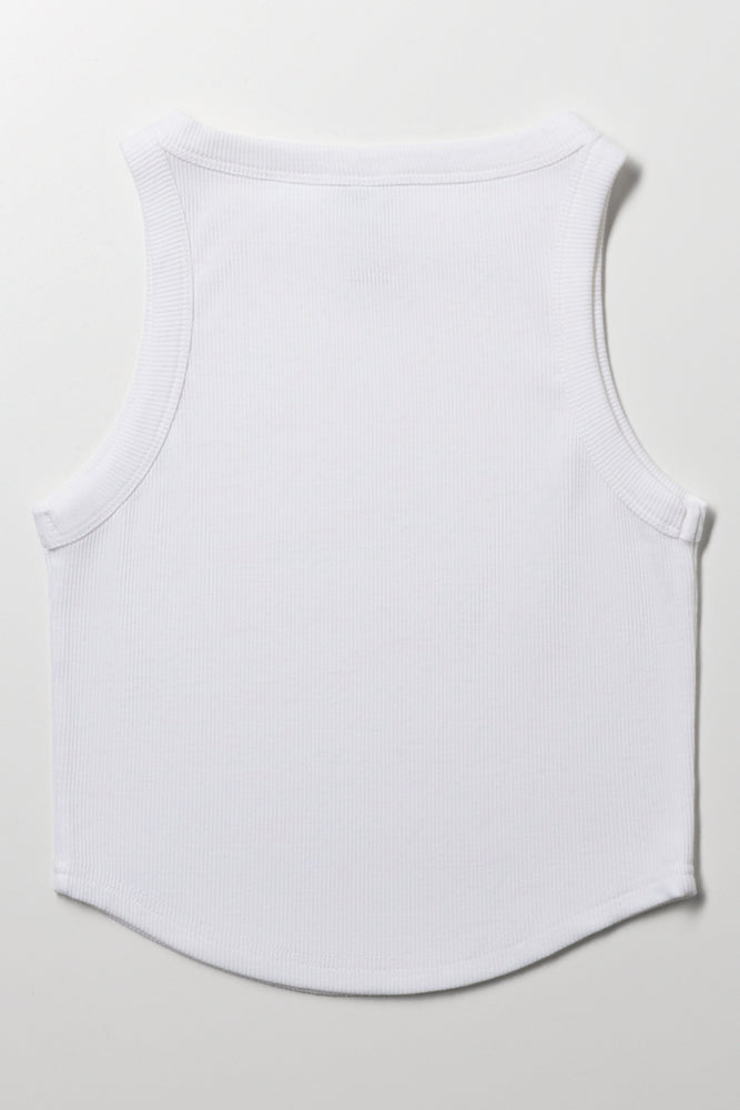 Rib Vest White (2)