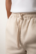 Woven Pull On Shorts Natural (3)