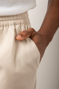 Woven Pull On Shorts Natural (4)
