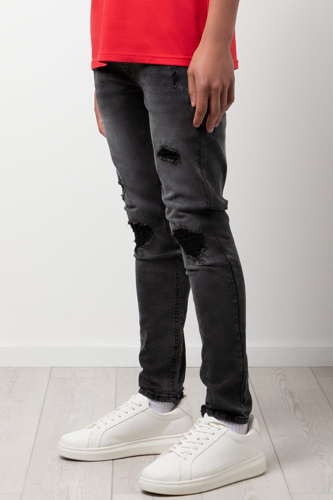 Skinny Denim Jeans Black (1)