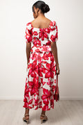 Floral Skirt Dark Pink (2)